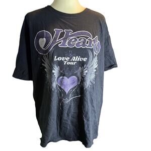 Heart Love Alive Tour 2019 Band Tee, Sheryl Crow, Joan Jett, Brandi Carlile, XL